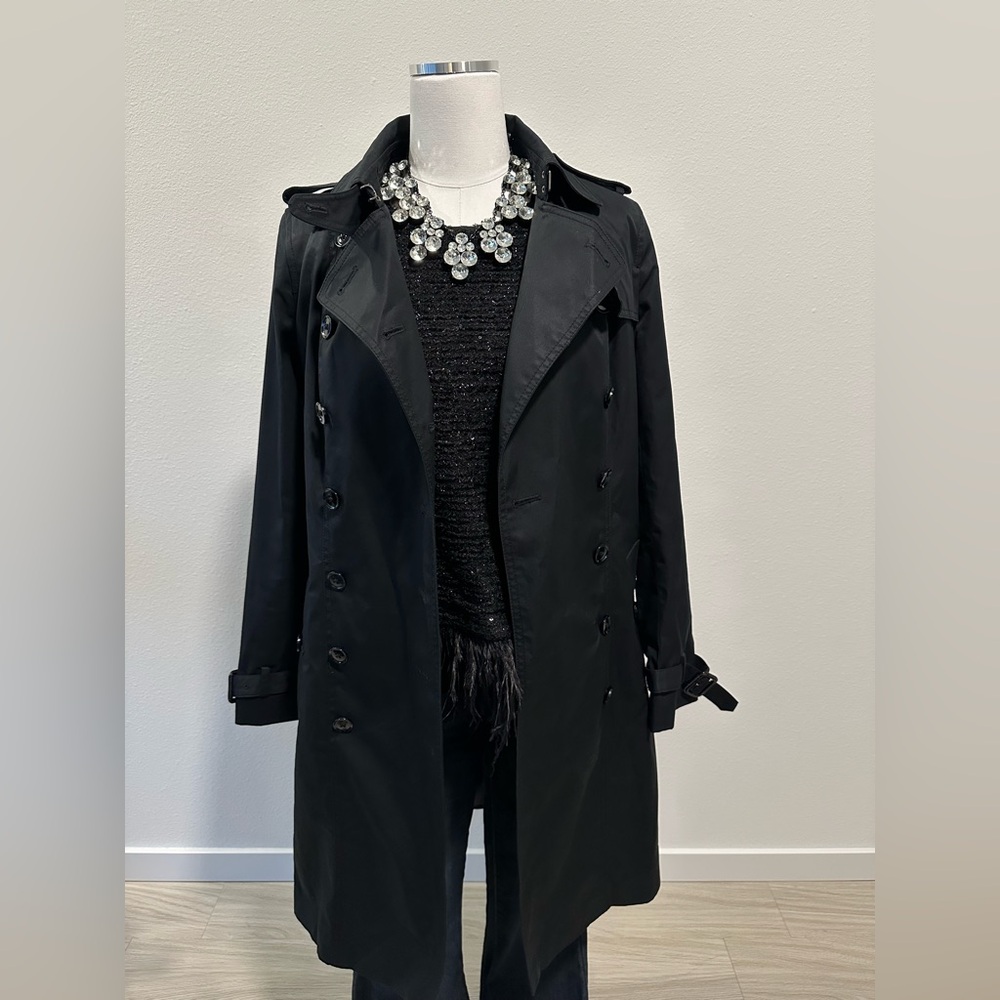BANANA REPUBLIC Classic Black Trench Coat